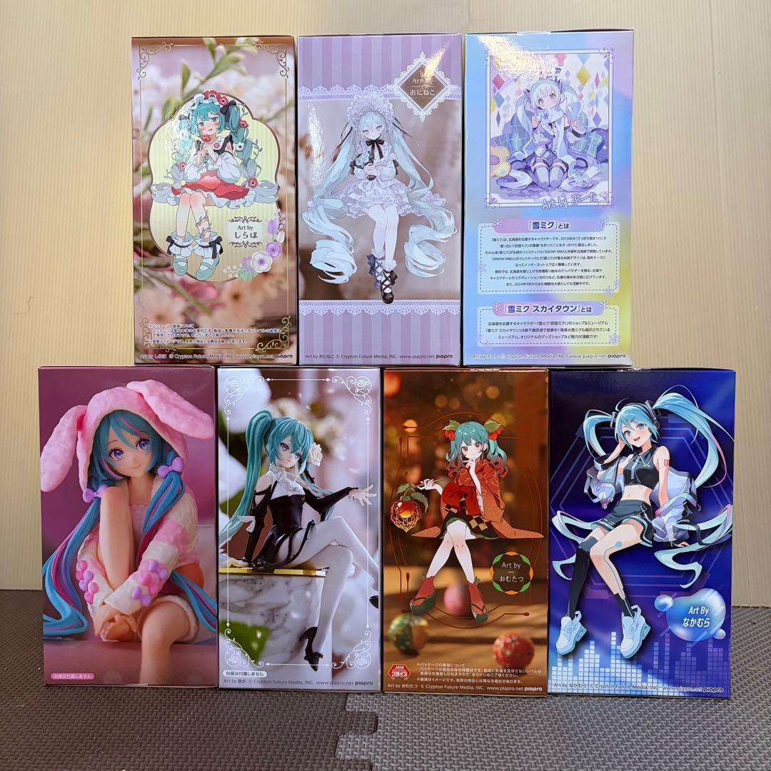 ぬーどるストッパーセット1 初音ミク　フィギュア7体セット　ヴィンテージドール