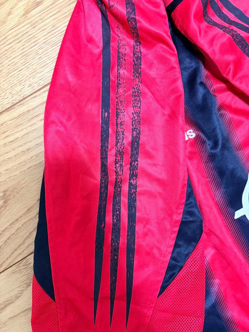 ACミラン adidas シャツ Mサイズ 赤黒