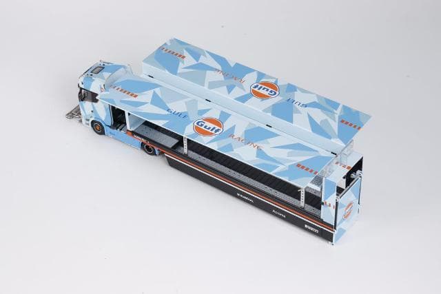 ケンファイ×マックスウェル 1/64 スカニア  トランスポーター ガルフ
