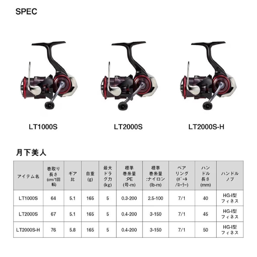 ダイワ 23月下美人LT1000S(新品、未使用)エステルライン付き