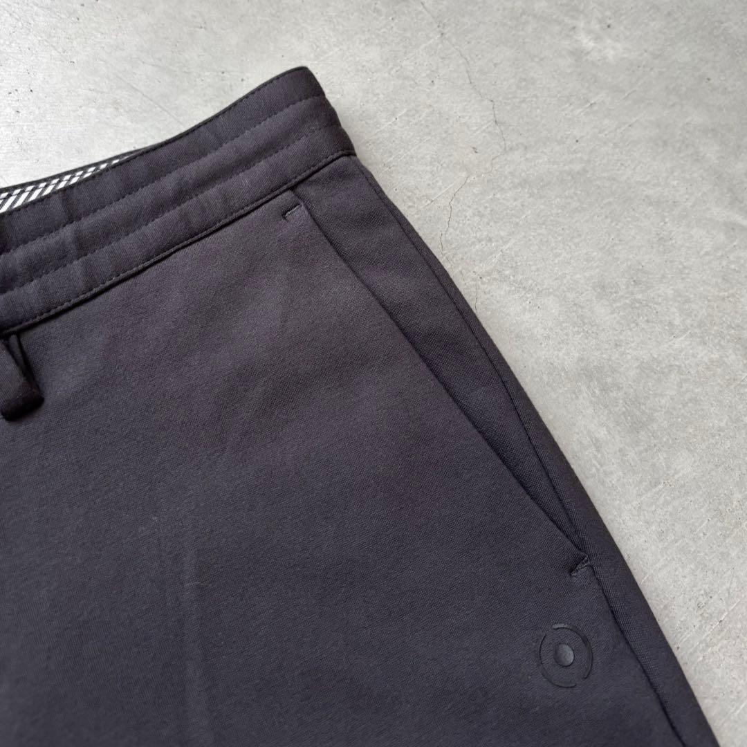 【美品】PING ピンアパレル ストレッチロングパンツ ロゴ M グレー ゴルフ