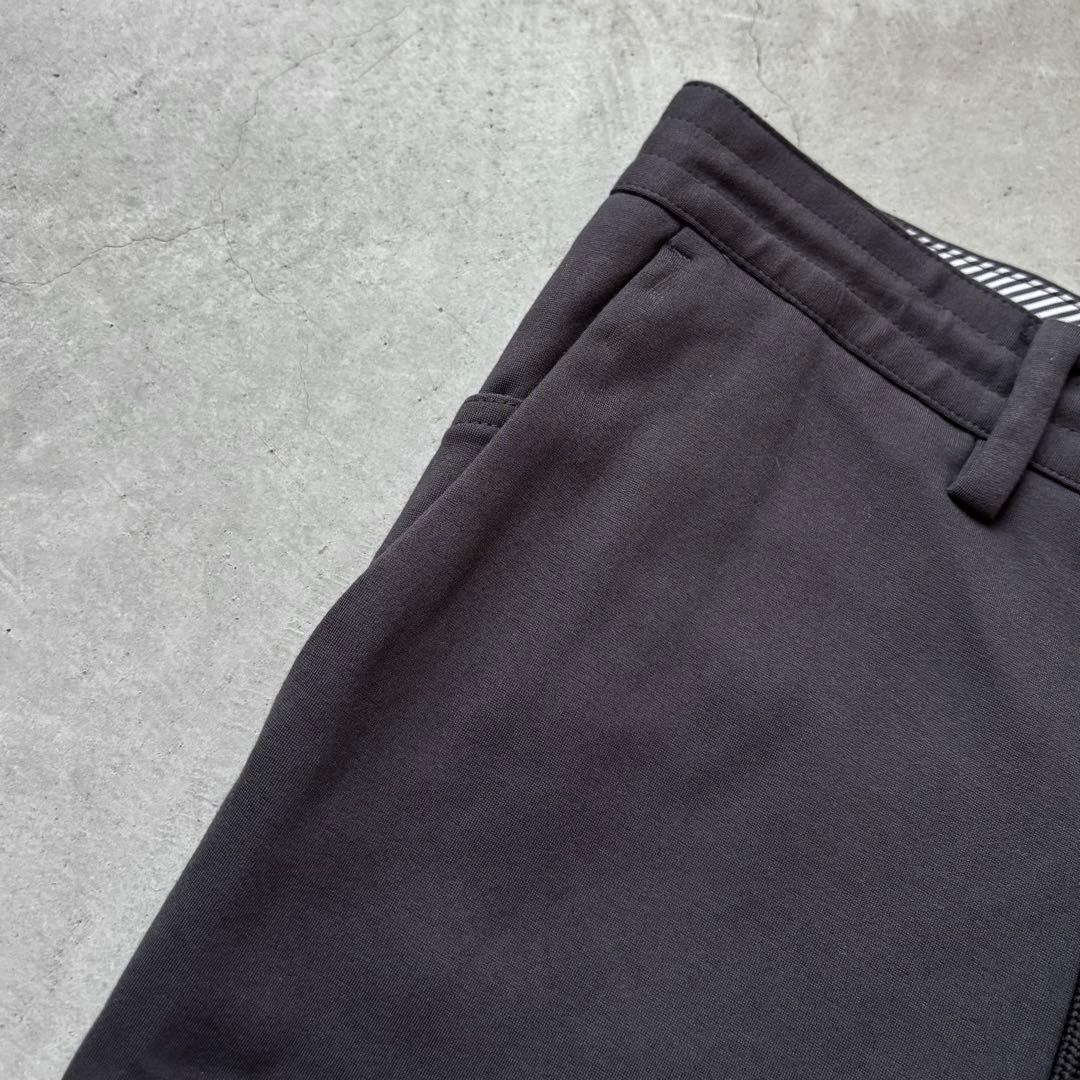 【美品】PING ピンアパレル ストレッチロングパンツ ロゴ M グレー ゴルフ