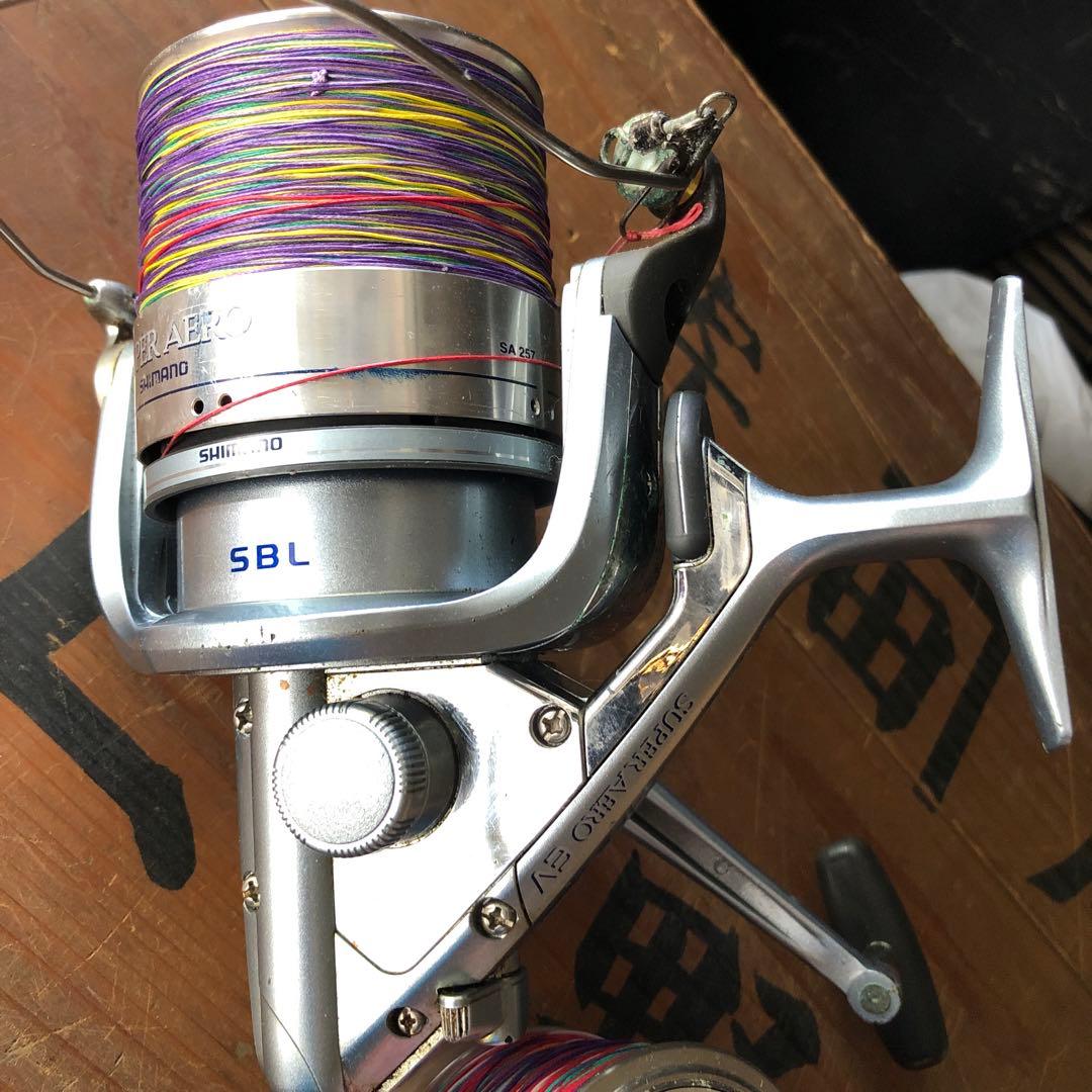 Shimano SBL スピニングリール PEライン予備スプール付き