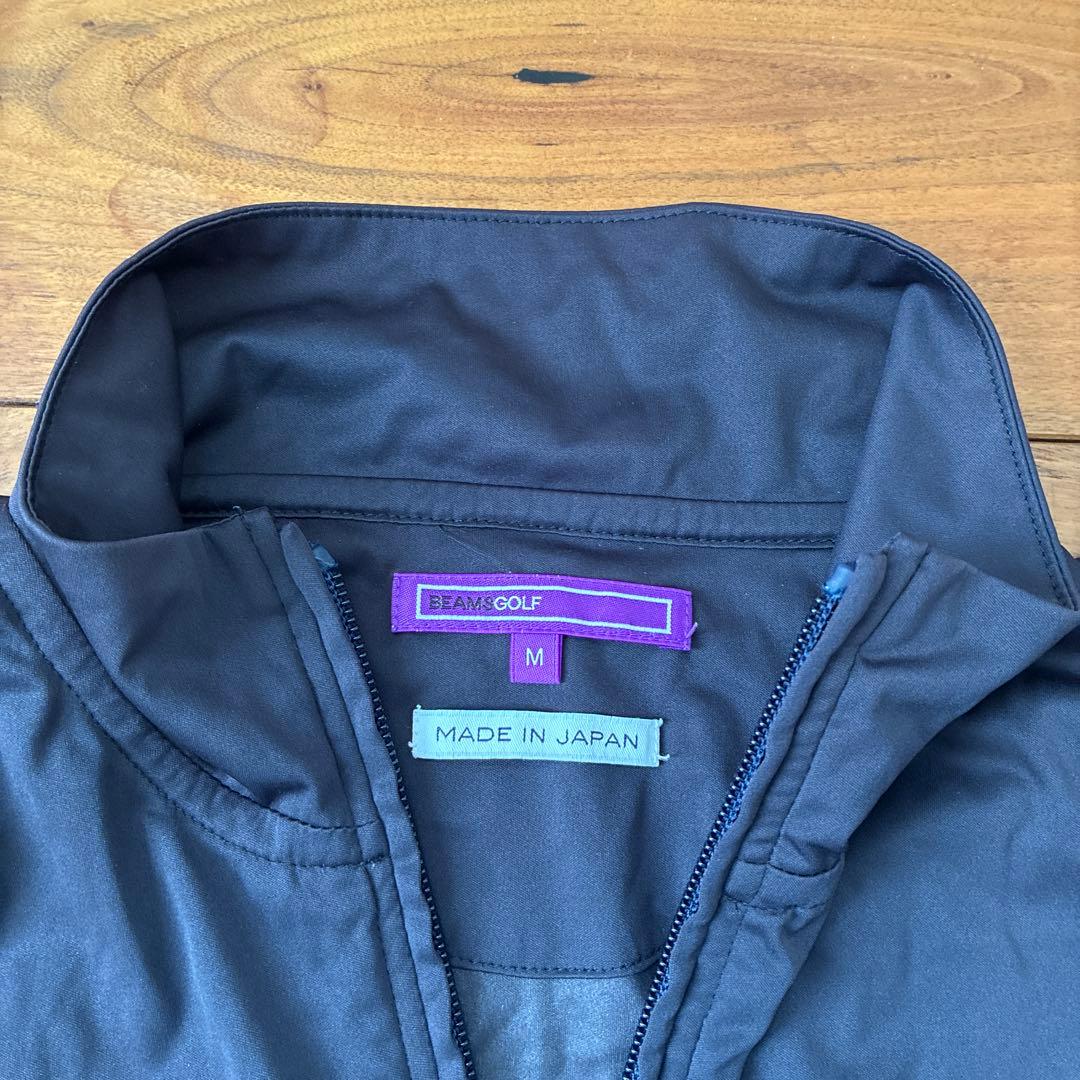 BEAMS GOLF ジップジャケット ネイビー ゴルフウェア　men's Ｍ