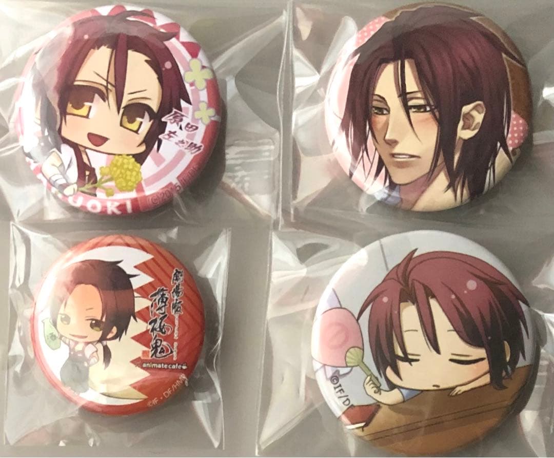 薄桜鬼 缶バッジ＆アクキ＆アクスト 14種セット 原田佐之助