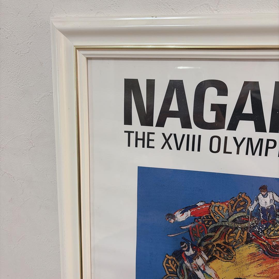 【希少】長野オリンピック1998 絹谷幸二 公式ポスター 額装 希少