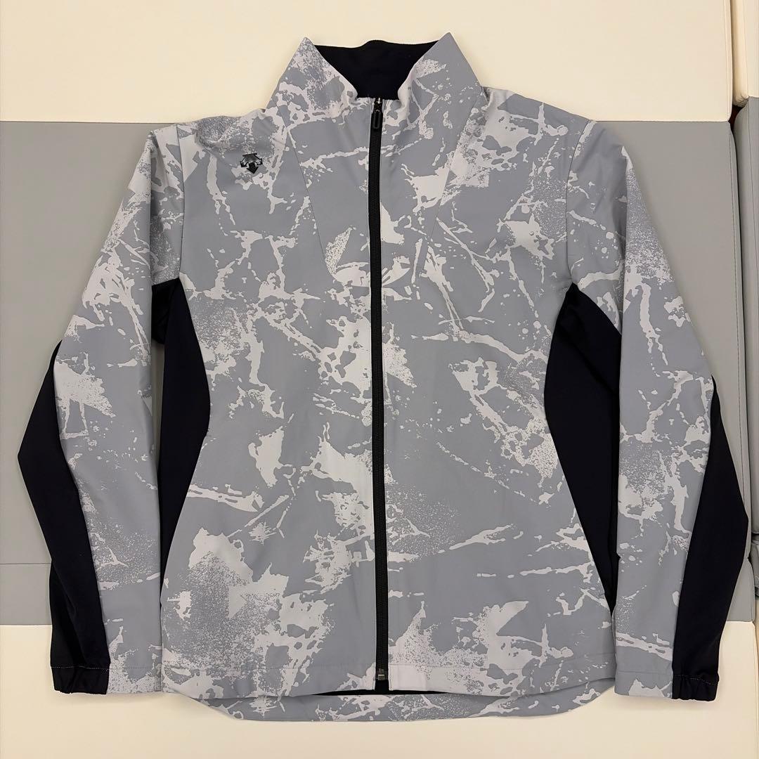 DESCENTE GOLF デサントゴルフ 総柄ジャケット L グレー