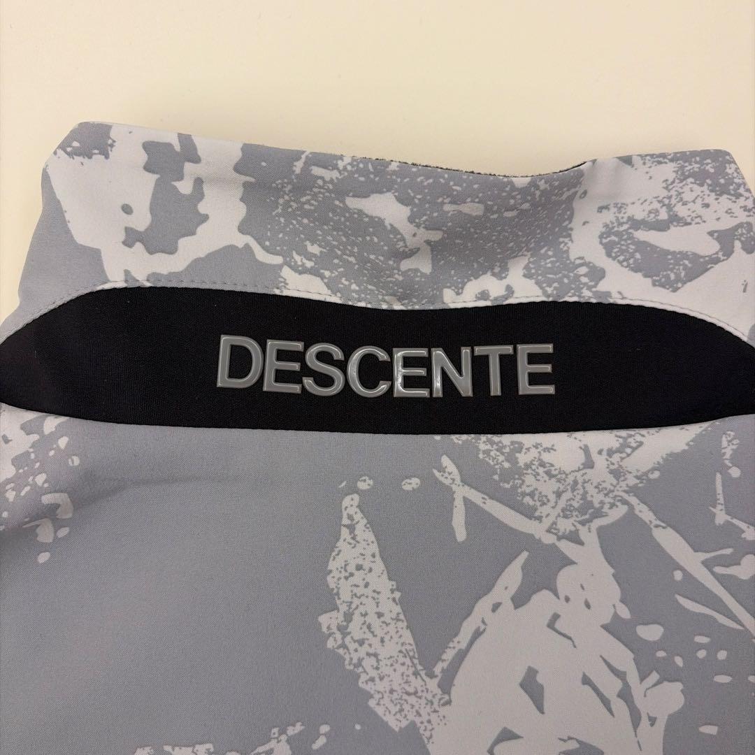 DESCENTE GOLF デサントゴルフ 総柄ジャケット L グレー