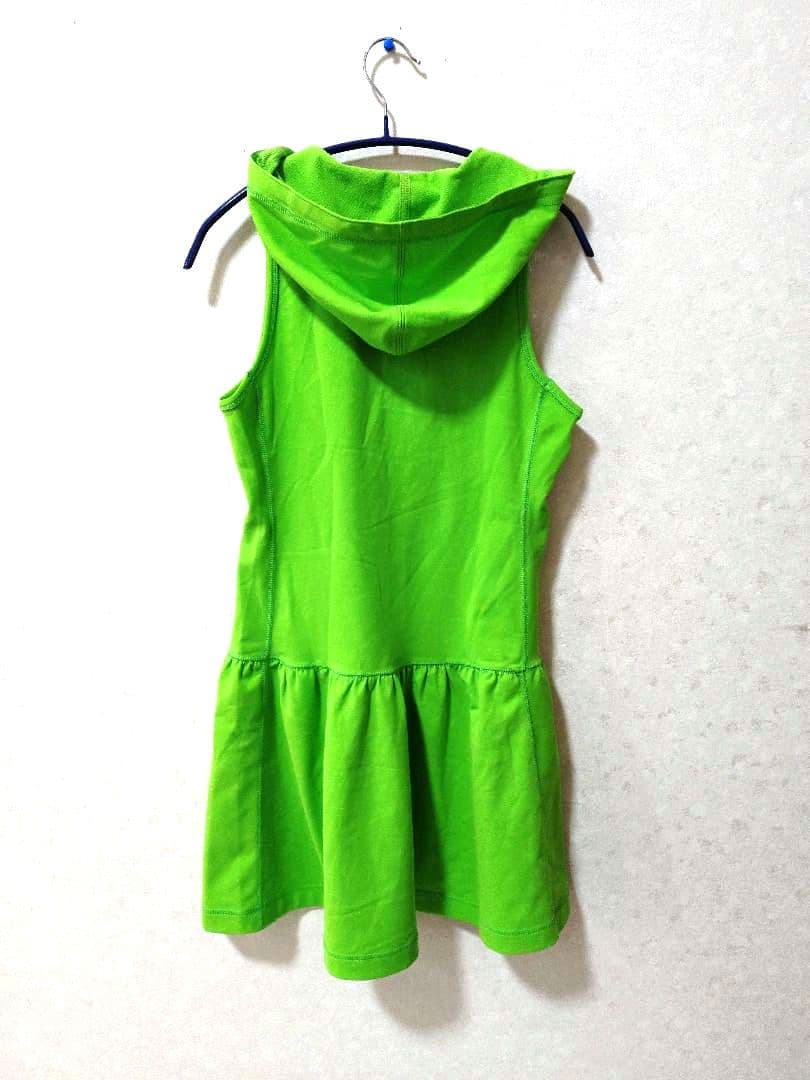 新品未使用 アルチビオ ワンピース グリーン系 38 Mサイズ相当 刺繍ロゴ
