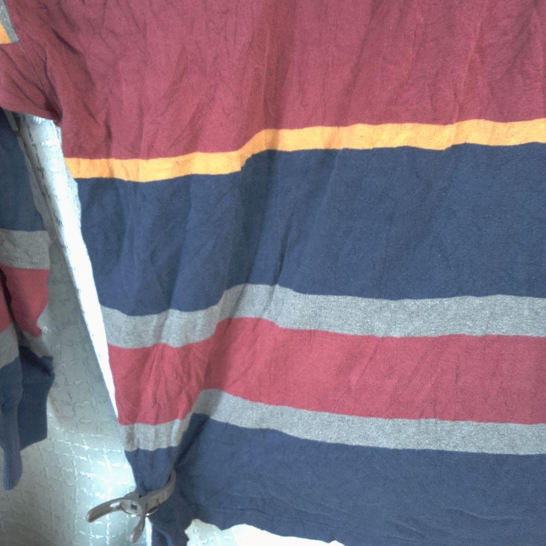 SPORTSHOP ラガーシャツ XL 古着 穴