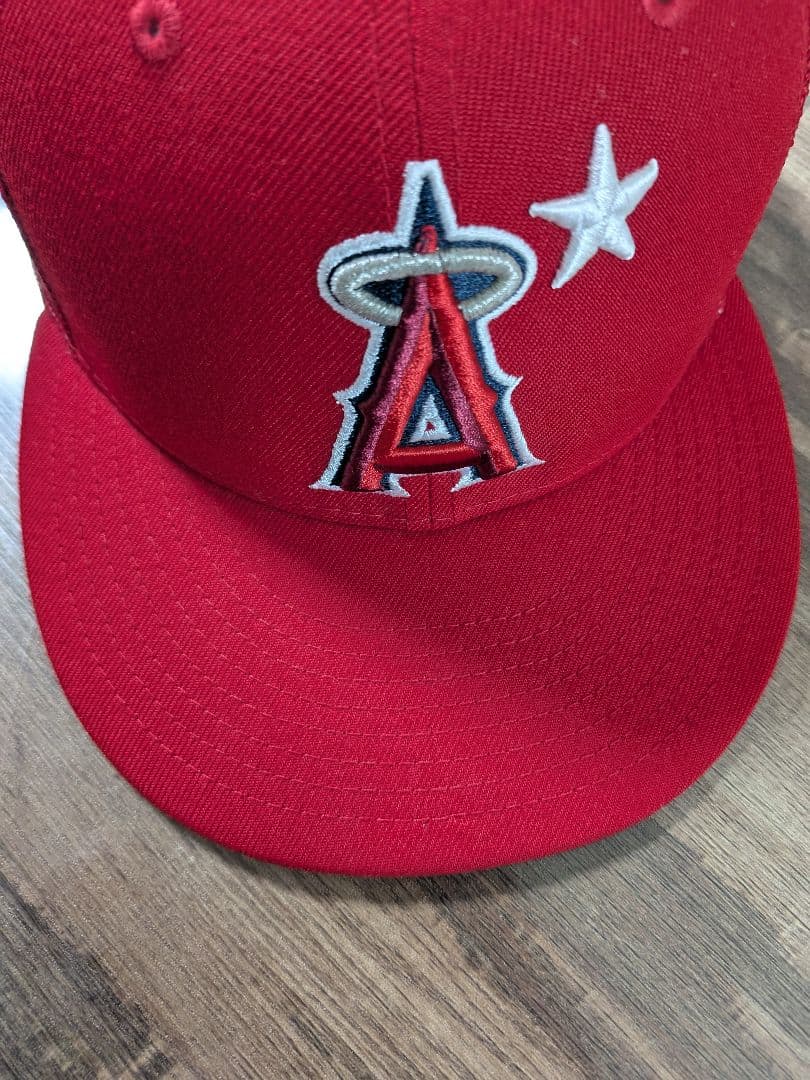 New Era Angels 59FIFTY キャップ 7 1/2 レッド