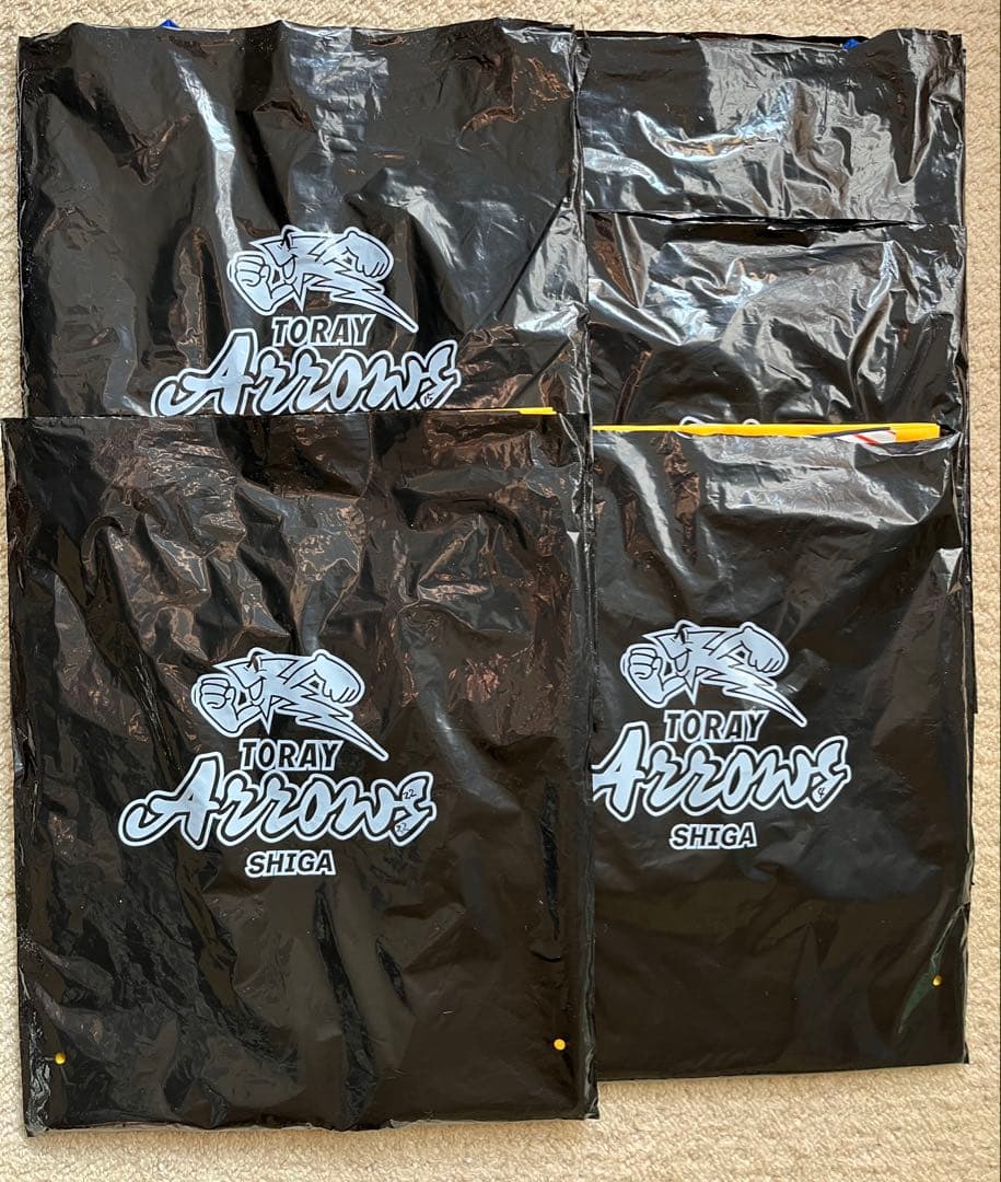 TORAY arrows応援シャツ 背番号 8 12 4 15 17 セットB