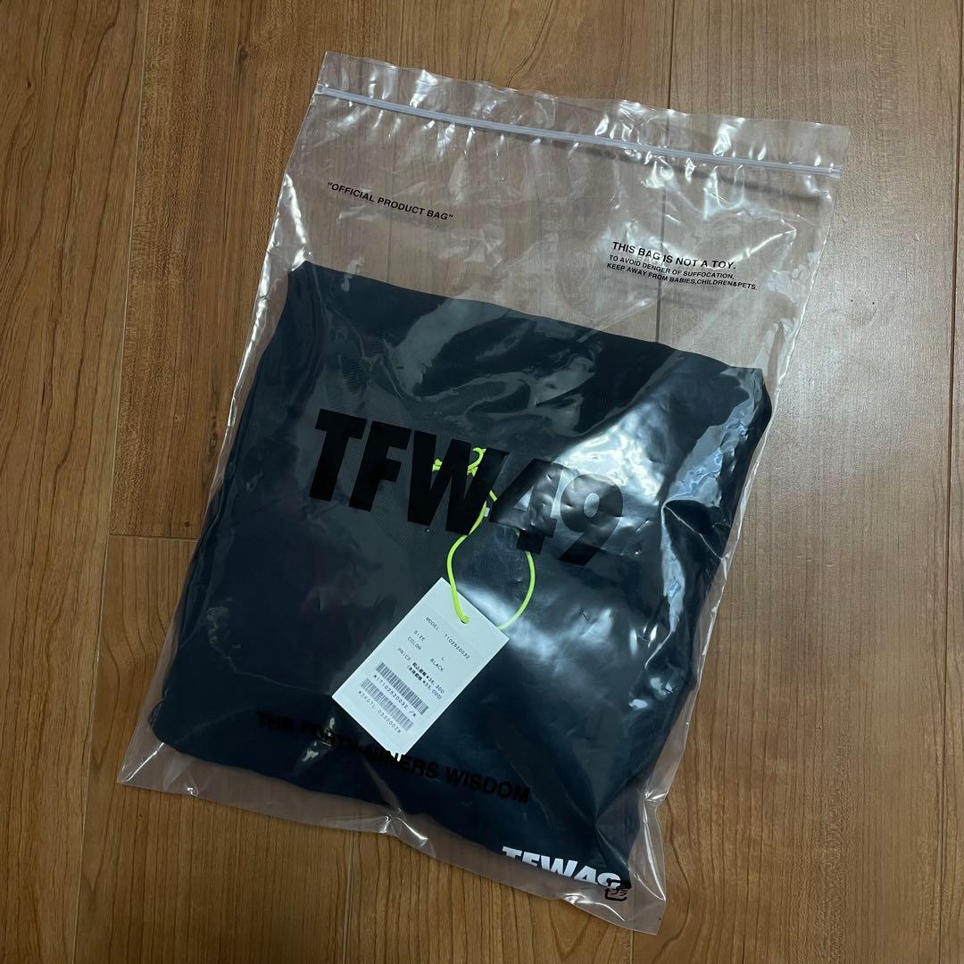 定価3.6万　未使用　TFW49 モックネック　プルオーバー　L ブラック
