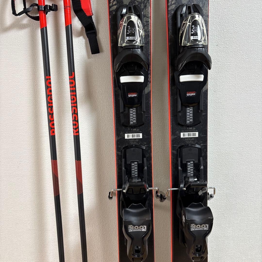 22年　ROSSIGNOL 160cm カーボンストック120cm ケース付