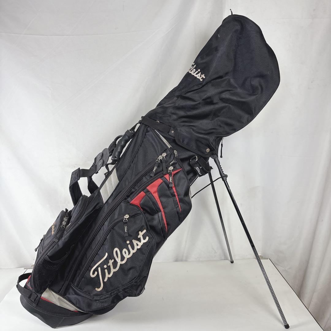 タイトリスト スタンド式 キャディバッグ 6分割 フード付き Titleist