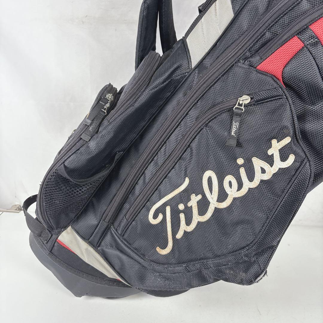 タイトリスト スタンド式 キャディバッグ 6分割 フード付き Titleist