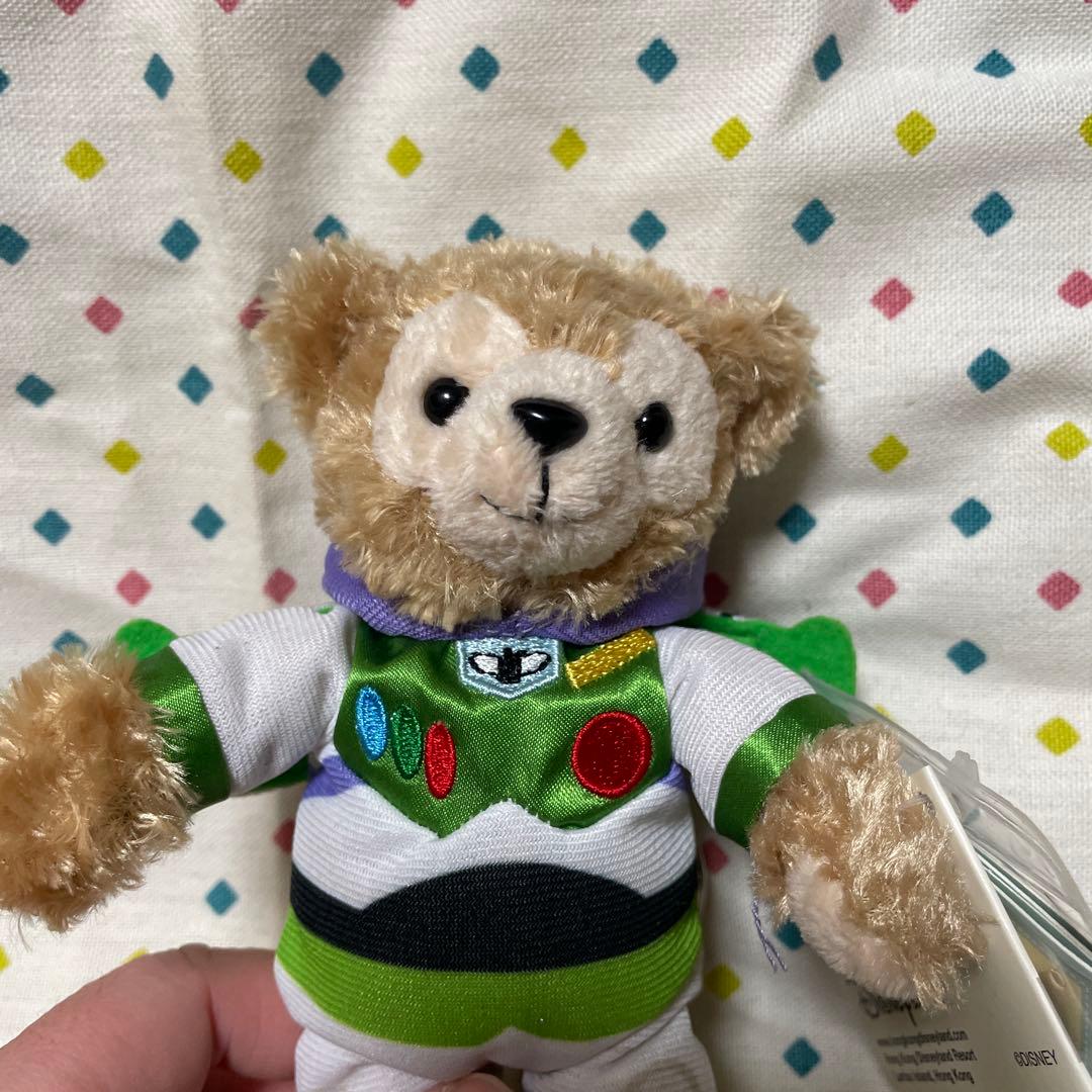 香港ディズニーランド ダッフィーぬいぐるみキーホルダー ウッディ&バズ