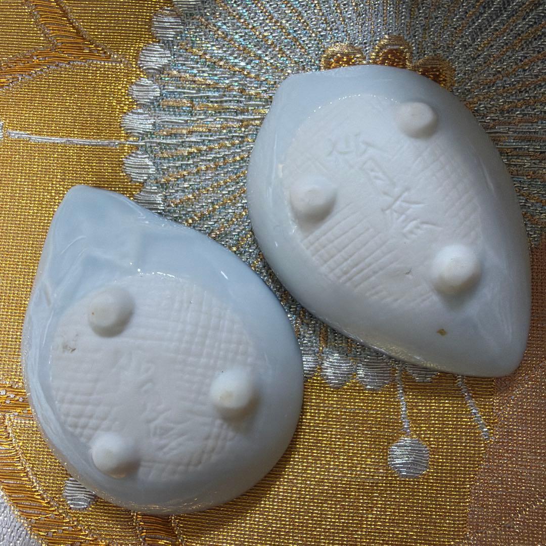 たち吉木の葉型小皿　三崎窯三種　白磁　青磁No.5-15