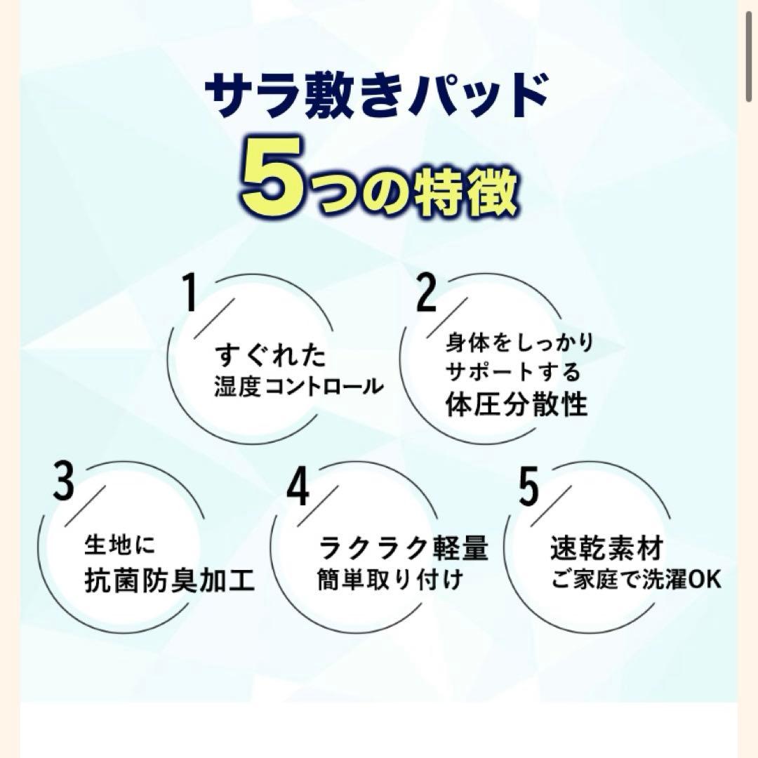東洋羽毛　サラ敷きパッド　2枚セット