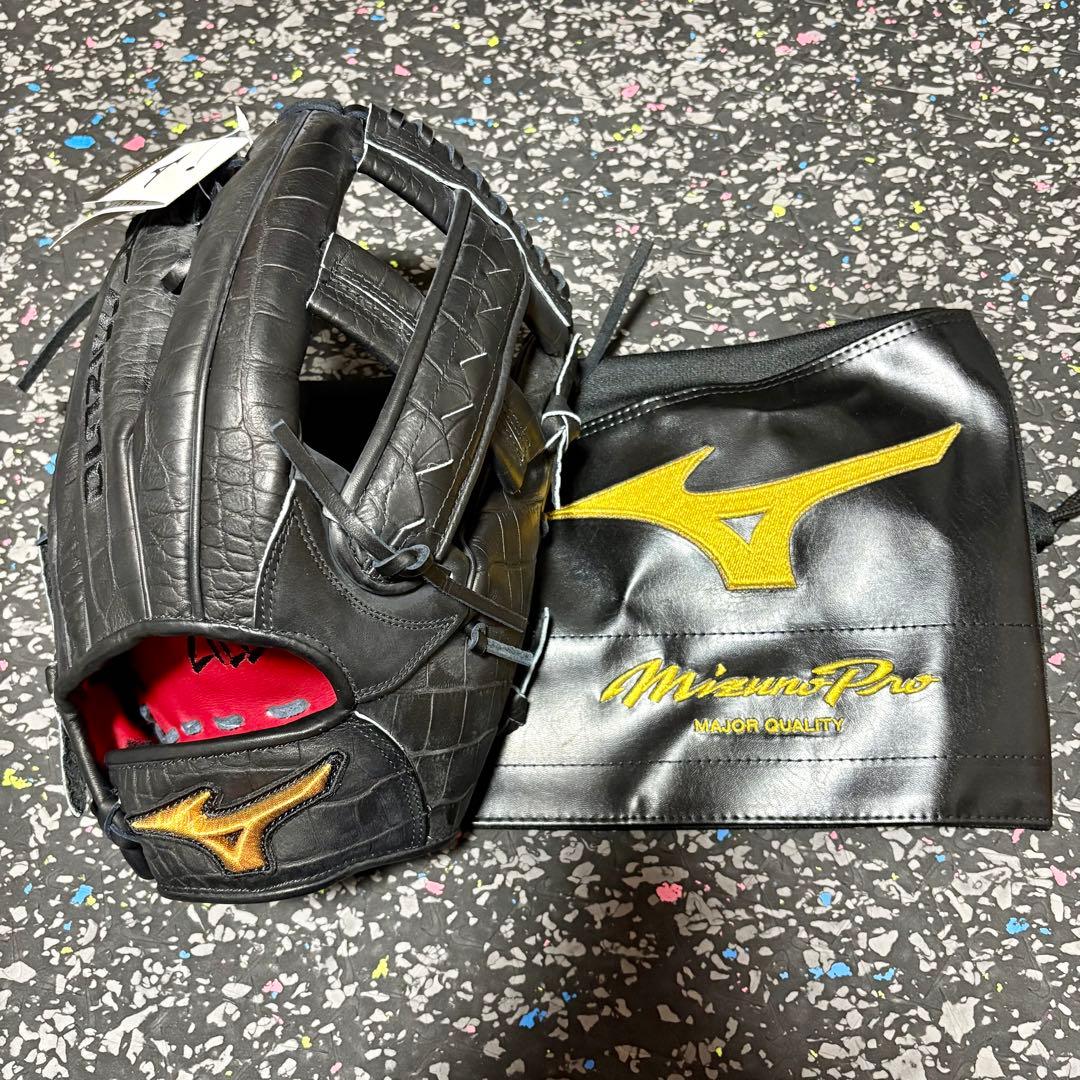 ミズノプロ 松井秀喜モデル ZILLA クロコダイル柄 野球 グローブ 外野手用