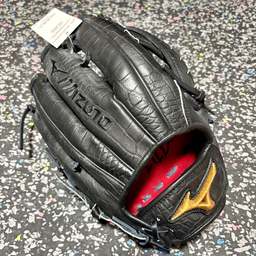 ミズノプロ 松井秀喜モデル ZILLA クロコダイル柄 野球 グローブ 外野手用