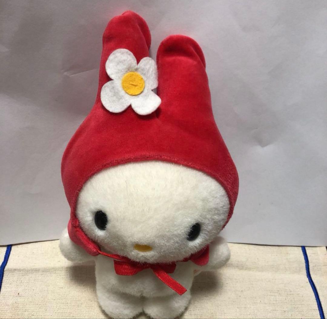 サンリオ　平成レトロ　正規品　マイメロディ　赤ずきん　ぬいぐるみ　中古品　①