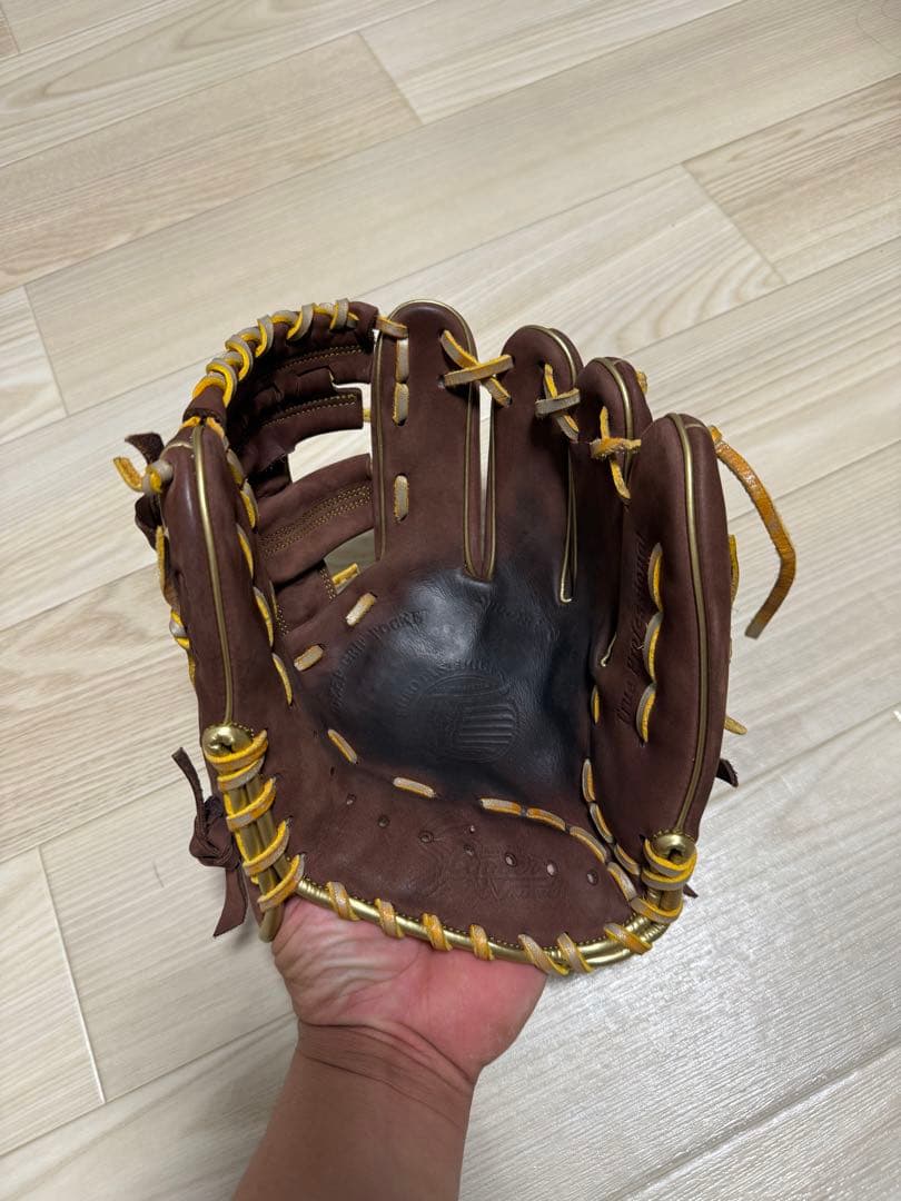 ⚾️久保田スラッガー 軟式用グローブ スエードブラウン×アンティークゴールド⚾️