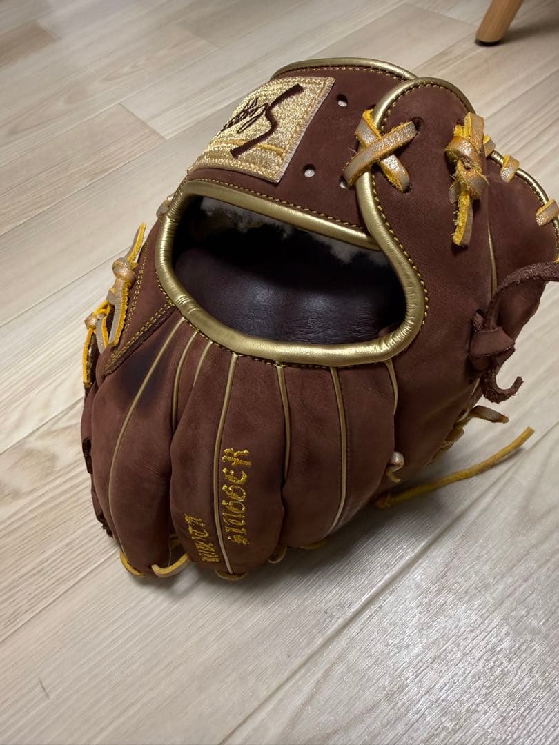 ⚾️久保田スラッガー 軟式用グローブ スエードブラウン×アンティークゴールド⚾️