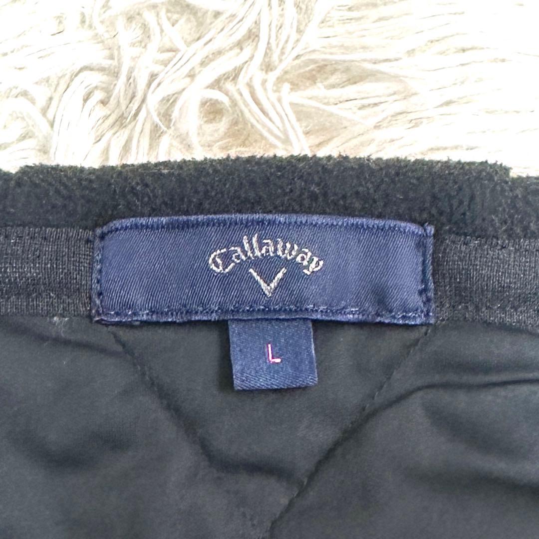 2023年モデル✨キャロウェイゴルフ キルティング フリース ブルゾン 黒 L