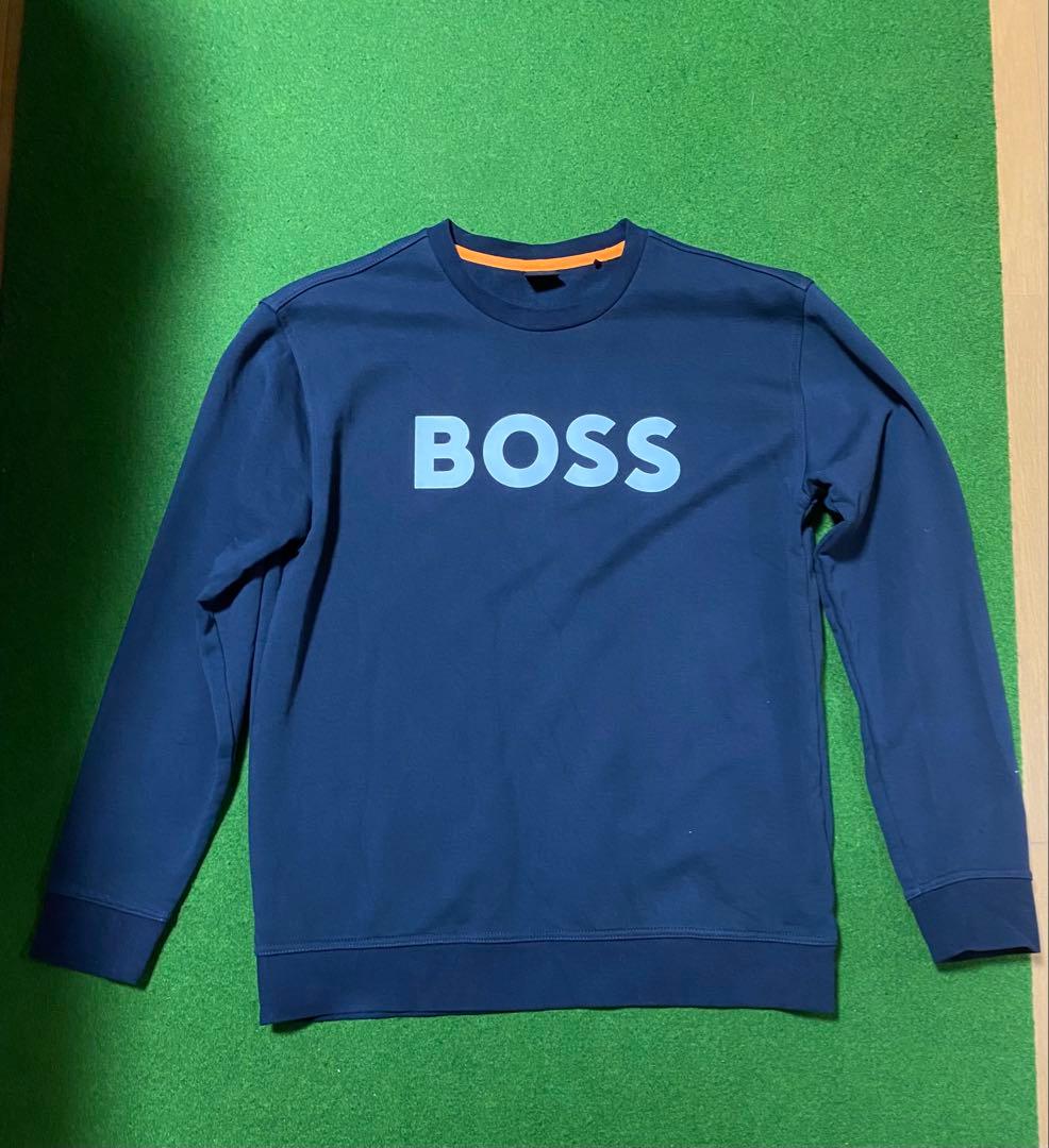 HUGO BOSS ヒューゴボスBLACK メンズ トレーナー ロゴクルーネック