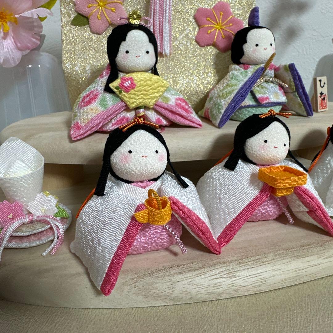 【新品】リュウコドウ ひな祭り 雛人形セット ぽてりひな