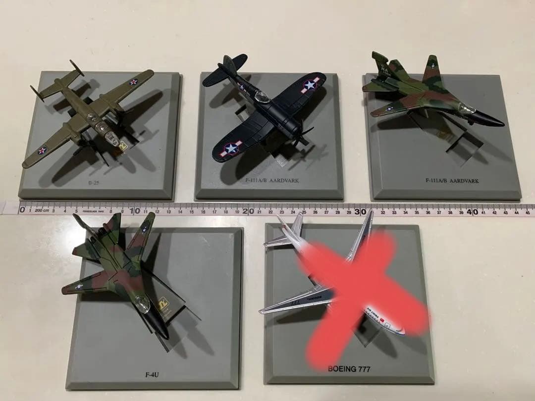 航空機モデルセット B-17 F4U F-14 F-40