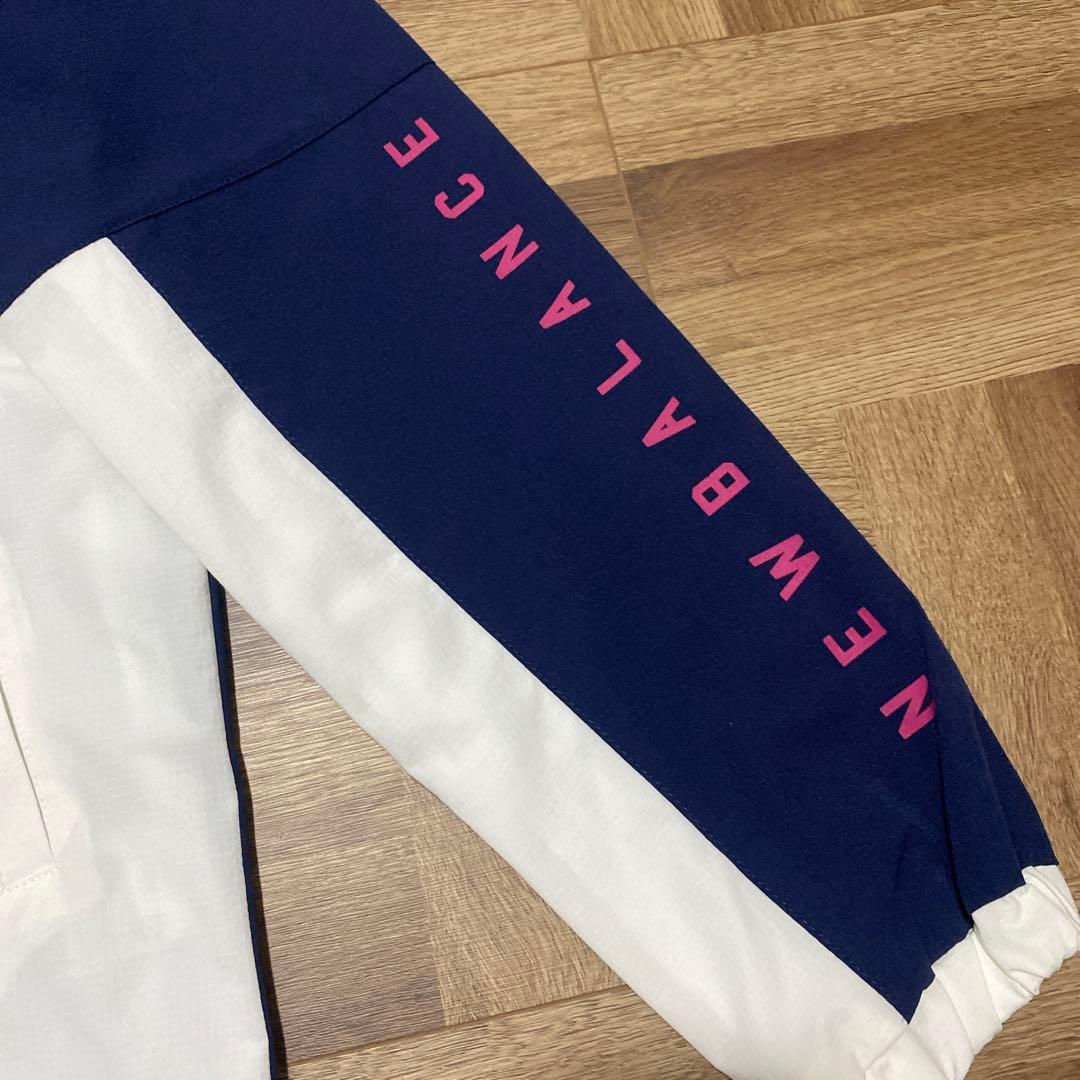 新品♡ニューバランスゴルフ♡ブルゾン♡ウインドブレーカー♡ホワイト♡ネイビー♡M
