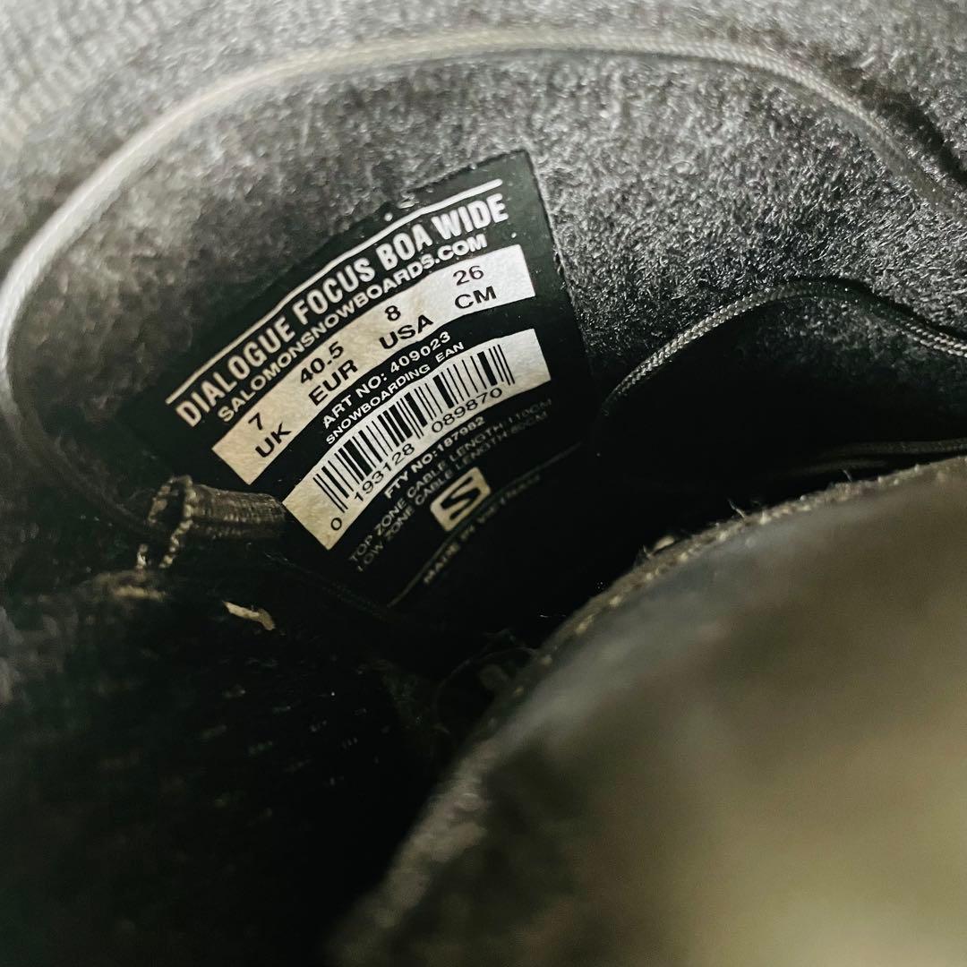 極美品✨　SALOMON DIALOGUE FOCUS ボア　WIDE 26cm