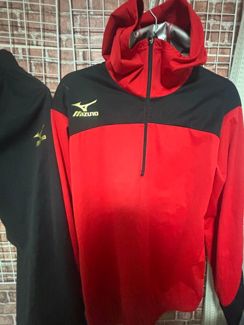 三*平様 Mizuno ジャージ上下セット レッド/ブラック サウナスーツ