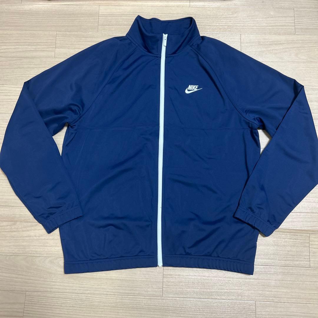 ほぼ未使用 ナイキ ジャージ 上下 セットアップ ワンポイント ネイビー XL