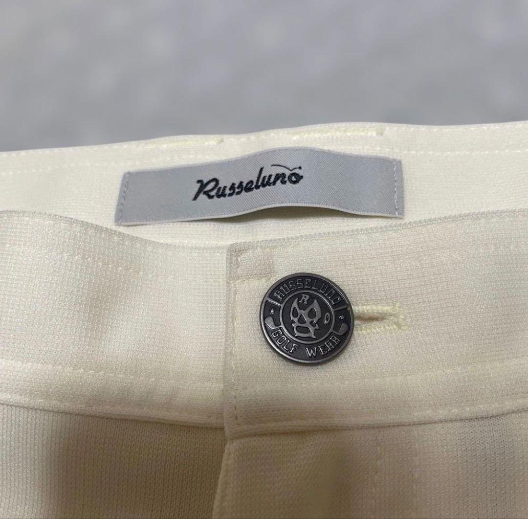 新品タグ付 ラッセルノ Russeluno ゴルフ ハーフパンツ ホワイト 4