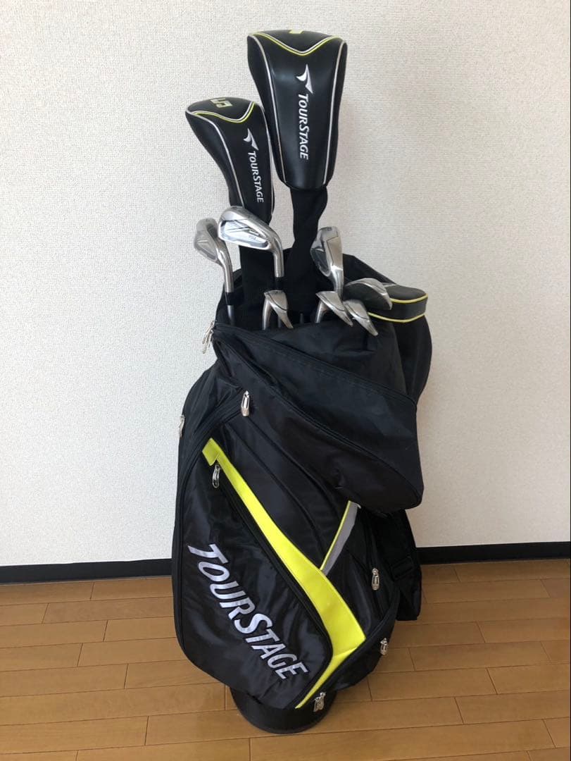 良品☆TOURSTAGEゴルフクラブ フルセット　Ｖ551 キャディバッグ付