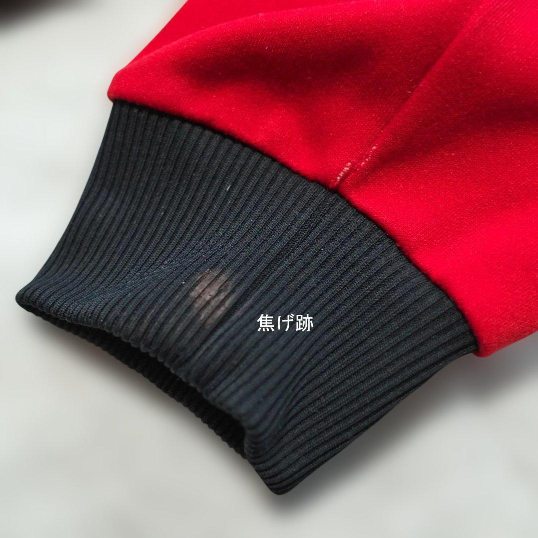 70s 西ドイツ デサント adidas トラックジャケット 赤黒 サイズ6