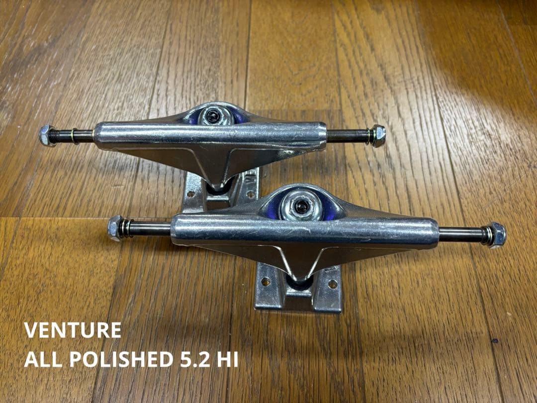 スケートボード VENTURE TRUCKS ALL POLISHED 5.2 HI