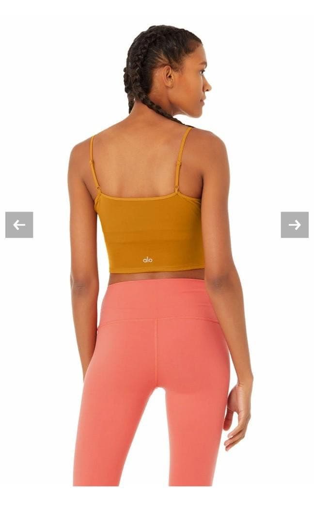【美品】alo yoga イエロー キャミソール S