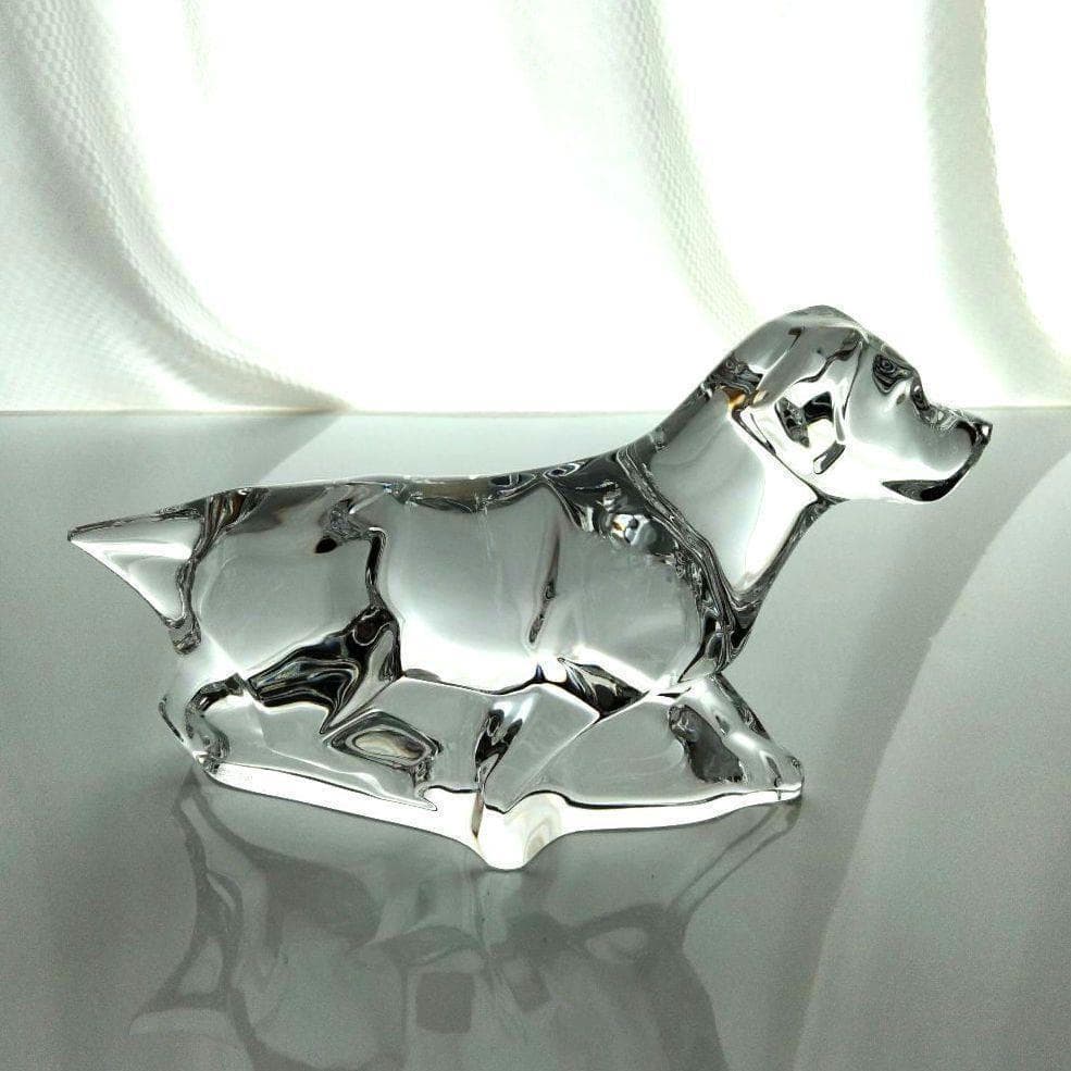 【美品】バカラ　犬 　ドック　 ラブラドール 　 動物　 オブジェ　大型 置物