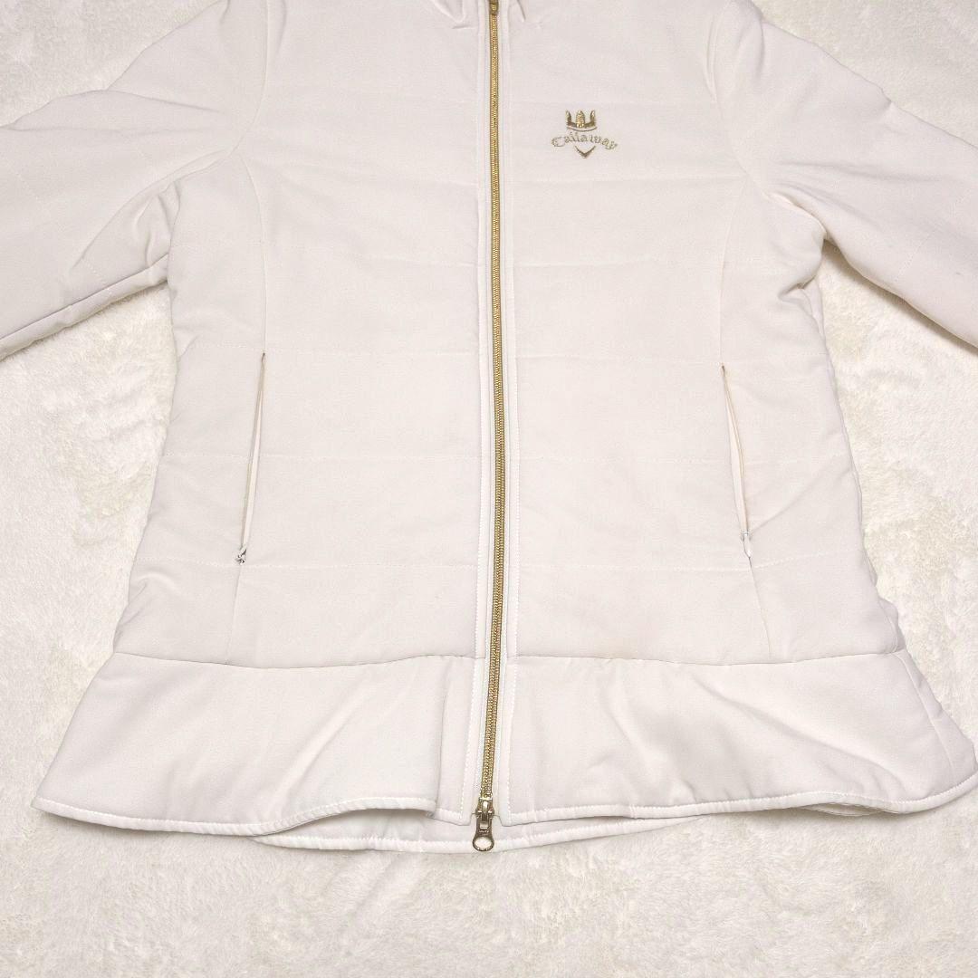 美品♡キャロウェイ 中綿ジャケット 裾フリル付き L 防寒 河本結プロ♡