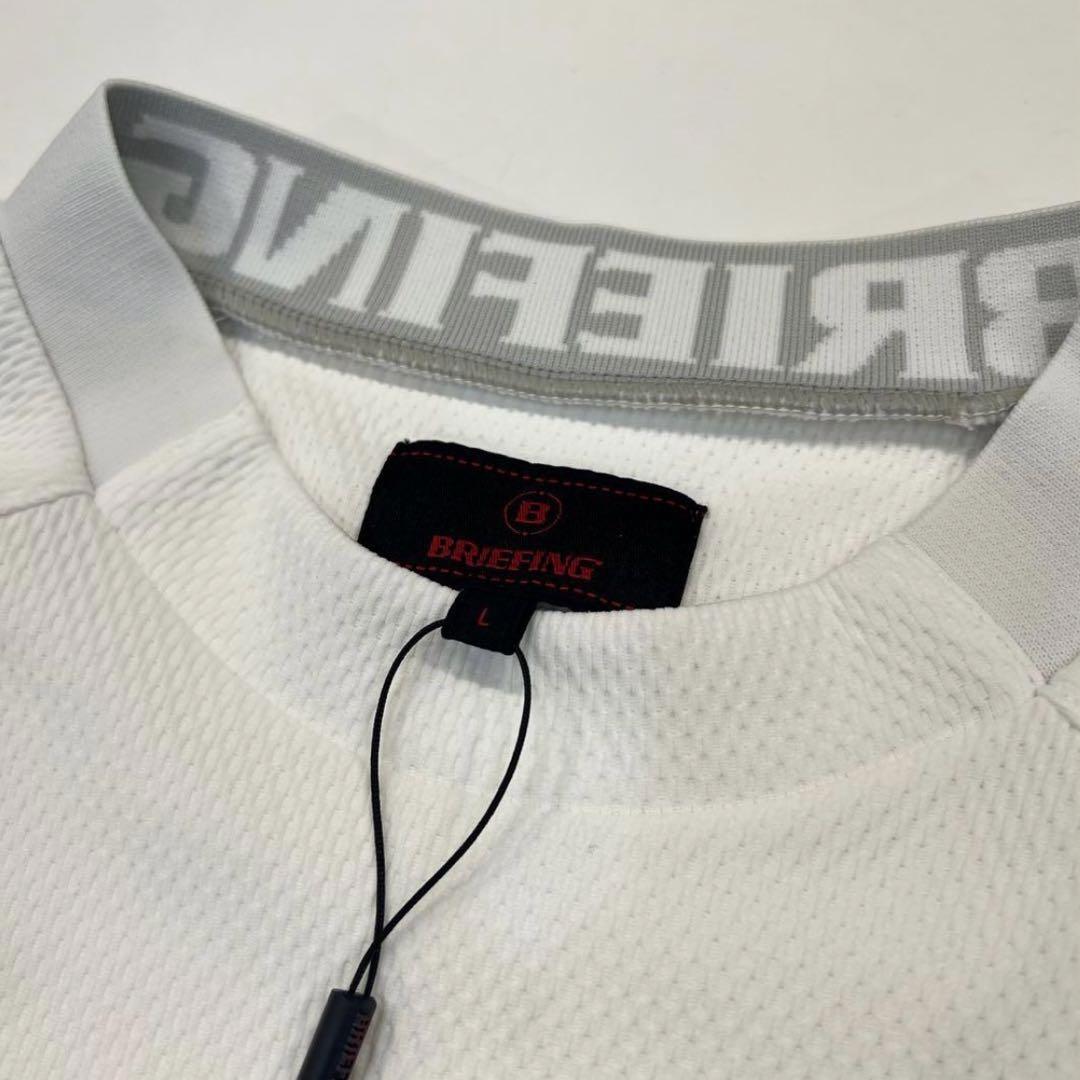 新品　BRIEFING CE MS NECK LOGO LS HIGHCK RF