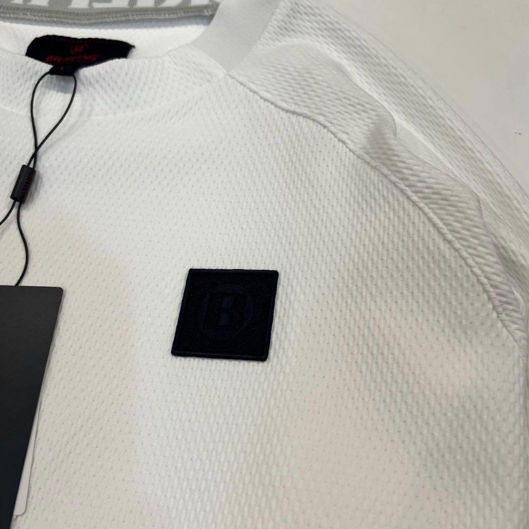 新品　BRIEFING CE MS NECK LOGO LS HIGHCK RF