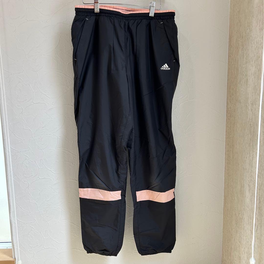 ADIDASジャージ上下セット レディース 黒/ピンク