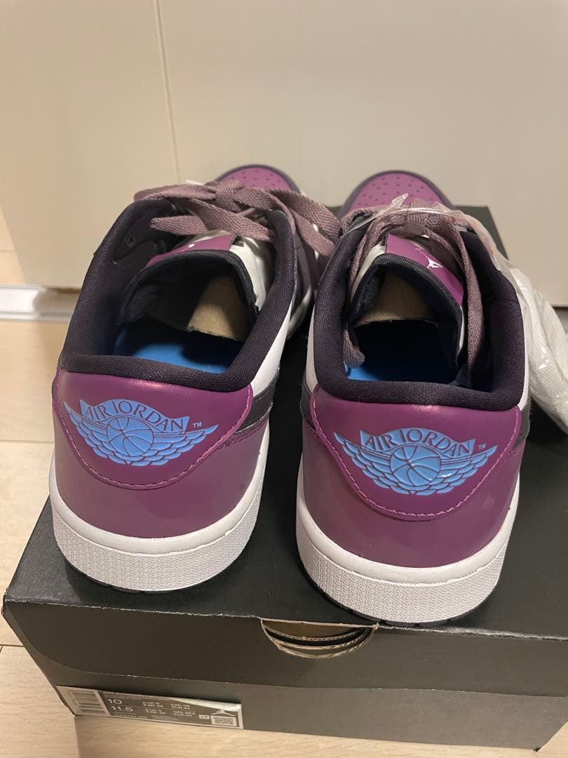 新品未使用　NIKE Air Jordan ゴルフシューズ　パープル/ホワイト