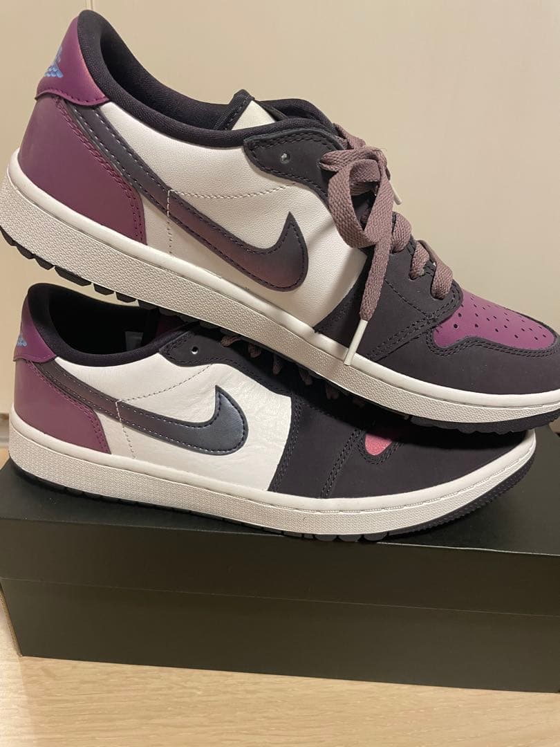 新品未使用　NIKE Air Jordan ゴルフシューズ　パープル/ホワイト