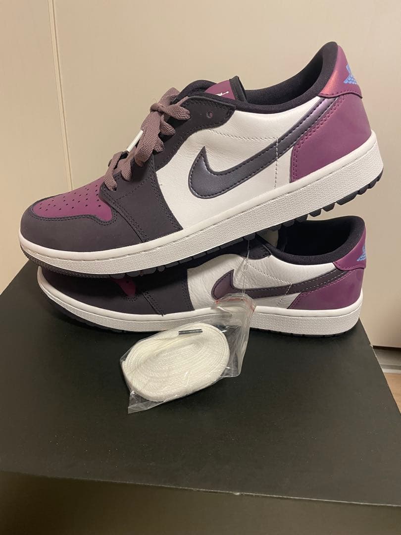新品未使用　NIKE Air Jordan ゴルフシューズ　パープル/ホワイト