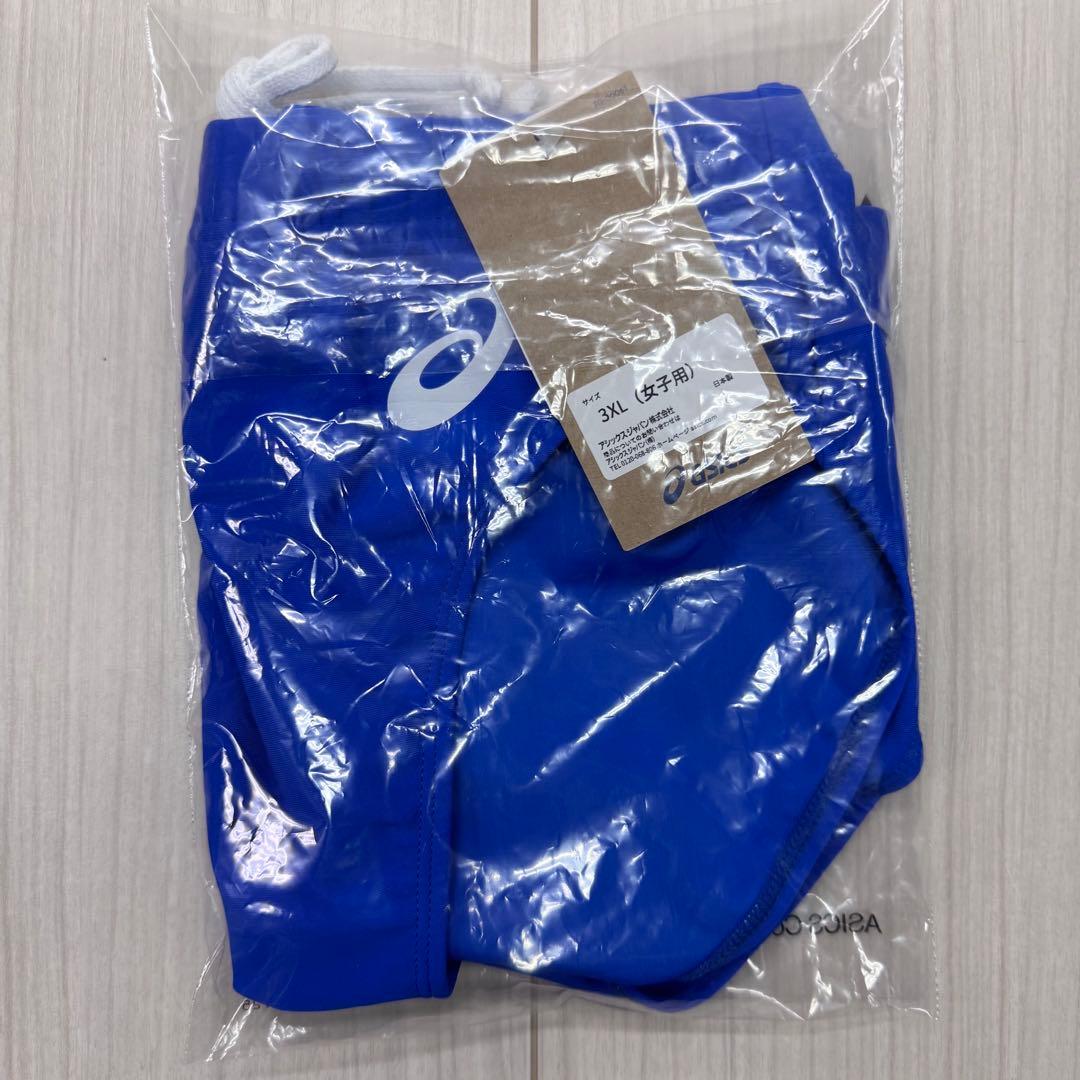 アシックス　女子陸上レーシングショーツ　ロイヤルブルー単色　3XLサイズ　新品
